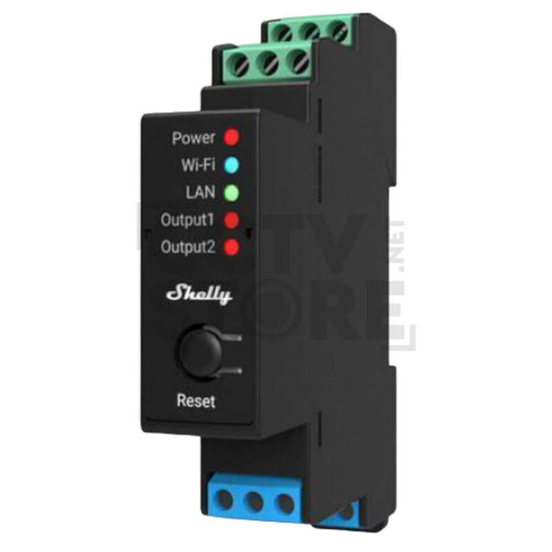 Двуфазно/двуканално реле Shelly PRO 2 PM