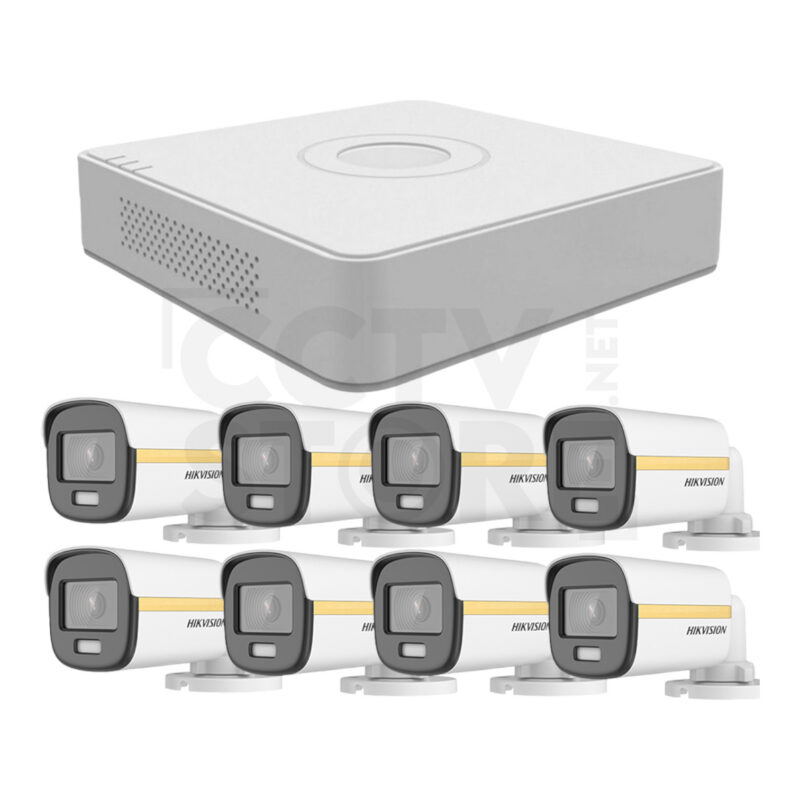 Комплект за видеонаблюдение ColorVu с 8 HD камери 8HDCV2-2MP-SET