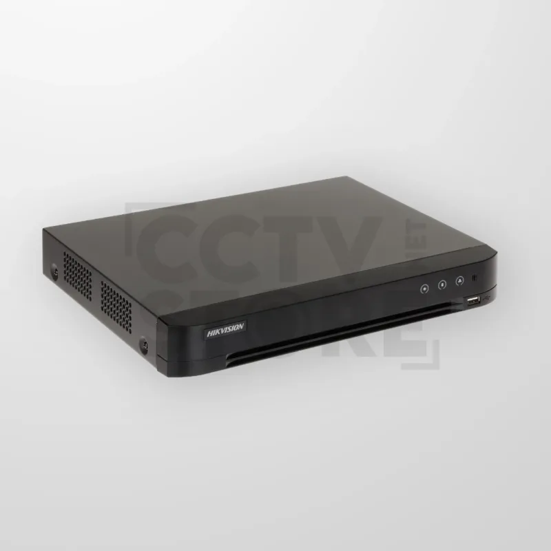 8-канален пентабриден DVR HIKVISION iDS-7208HQHI-M1/E(E) - Интелигентен мрежов видеорекордер с оптимизирана сигурност