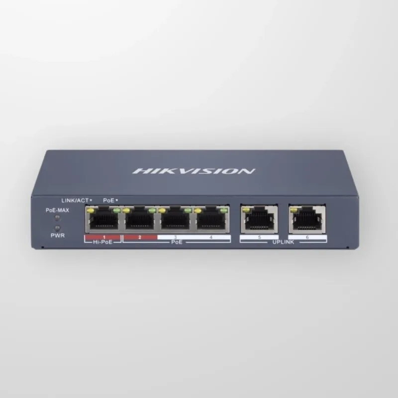 Комутатор Hikvision DS-3E1106HP-EI