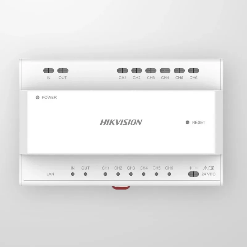 Двупроводен видео/аудио дистрибутор HIKVISION DS-KAD706Y-S